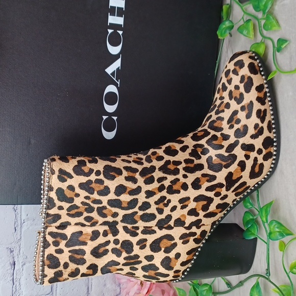 Coach Shoes - Coach Drea Beadchain Calfhair Bootie NIB